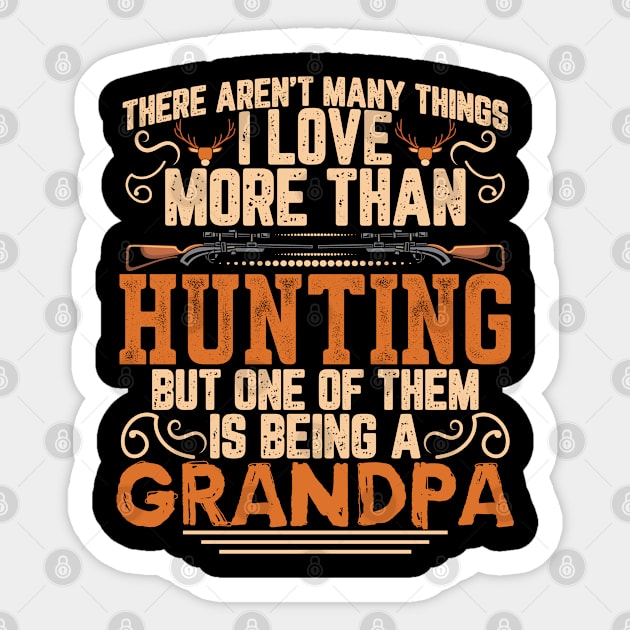 hunting grandpa Sticker by UniqueWorld